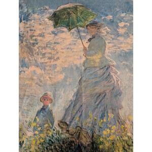 Soft Silk High Quality Scarf Madame Monet & Her Son Print From USA Seller Gift